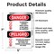 Signmission Flammable Vapors Keep Fire Away Bilingual Danger Sign, Vinyl Decal, 5in W x 7in L, 2PK OS-2PACK-DS-D-57-VS-1257 - alternate 6